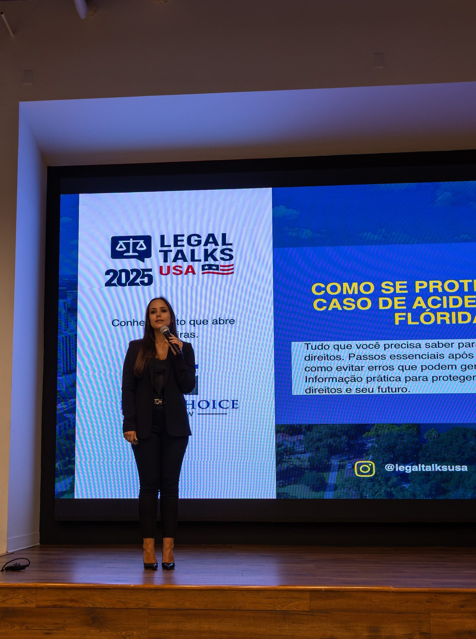 Palestra no Legal Talks USA